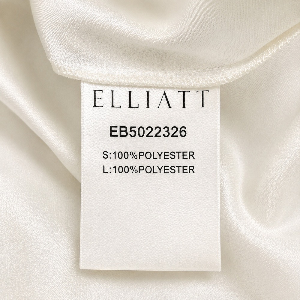 Elliatt Espousal Ivory Satin Off Shoulder Bow Mini Dress Bridal Wedding XL NWT - Picture 5 of 6
